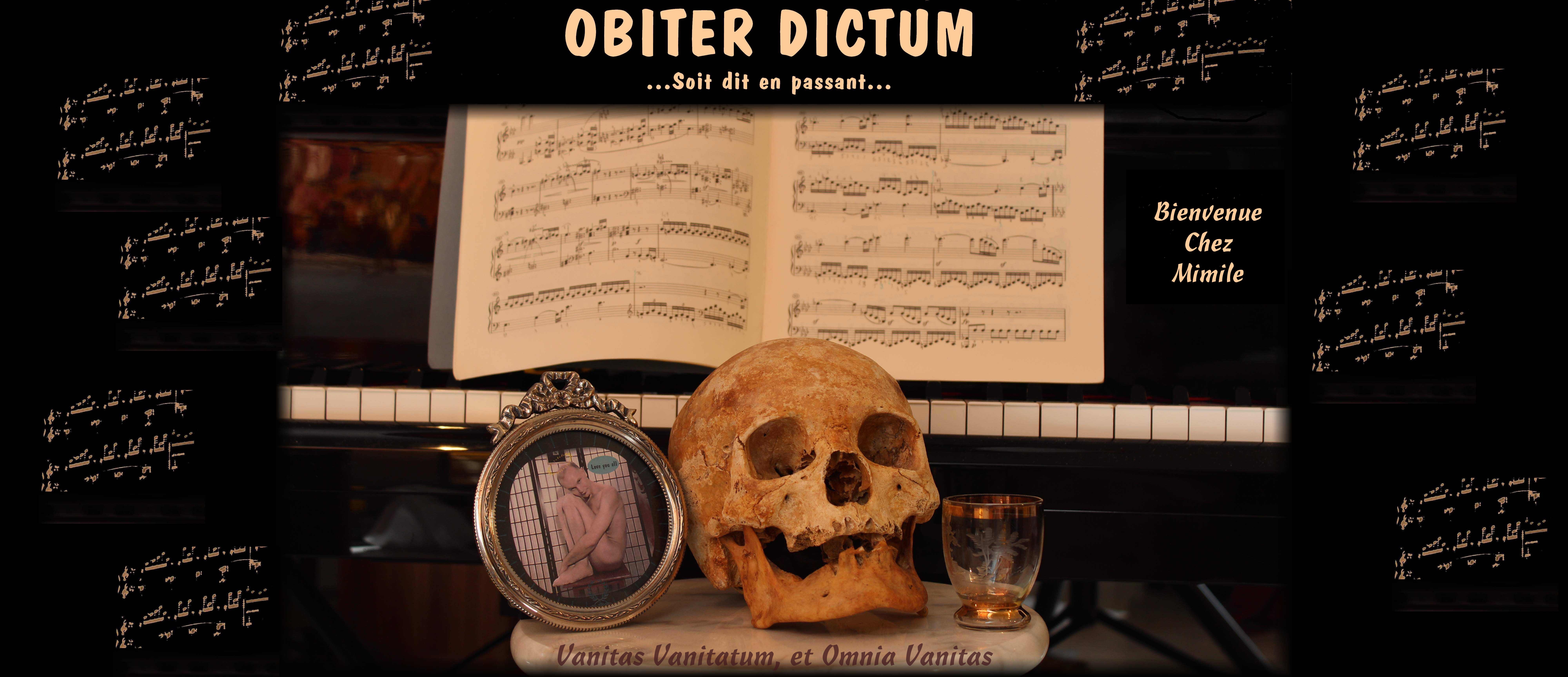 Bienvenue sur le site Obiterdictum, chez Mimile, Honni Soit Qui Mal Y Pense